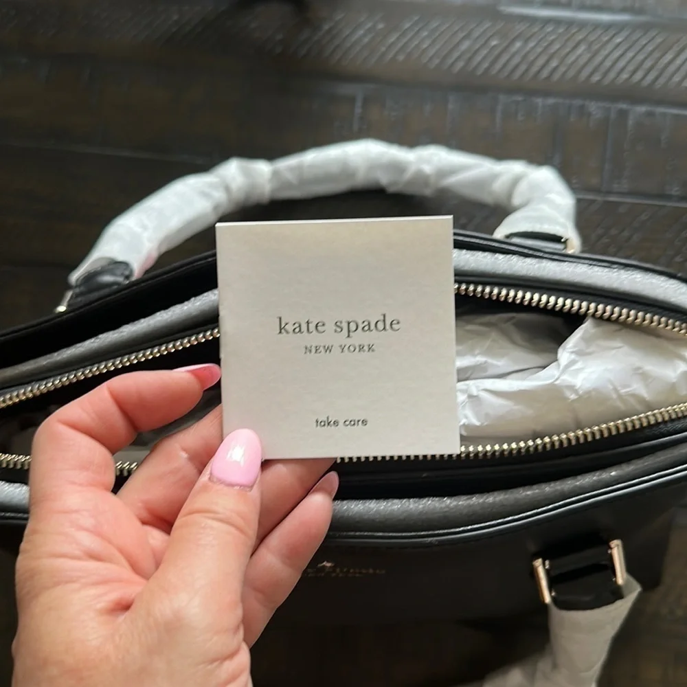 NEW Kate Spade Green Street Small Mariella Leather Shoulder Purse Black Handbag